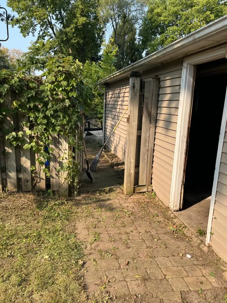 Fence & Path Cleanup — after
